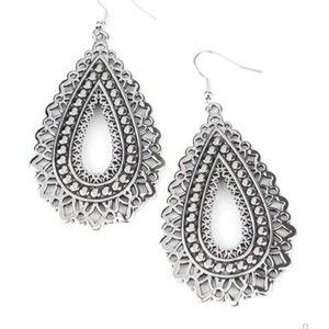 Texture Garden - Silver Earrings
